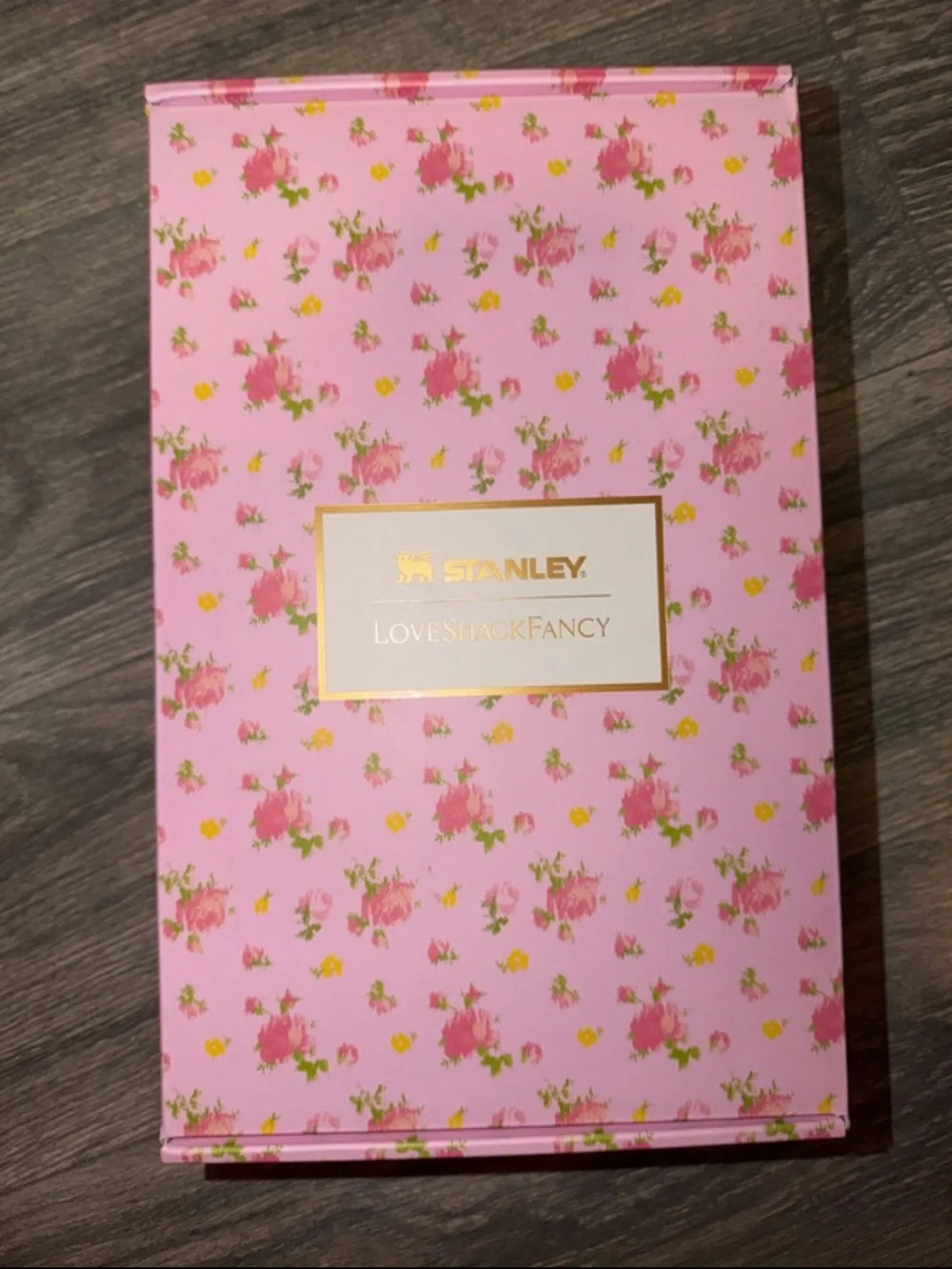 Stanley Pink Floral Gift Set with Travel Mug and Straw